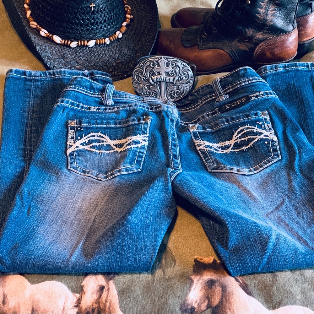 Cowgirl Tuff Capris Sz 25 DFMI, SPLASH,EEUC🔥🇺🇸